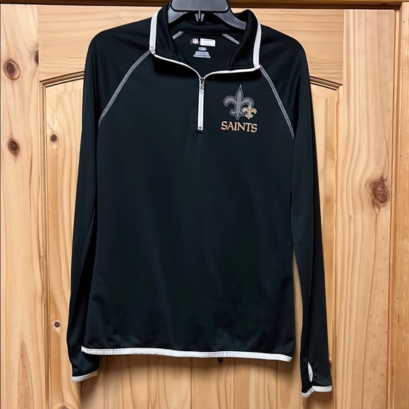 NFL Tops - EUC Women’s NFL New Orleans Saints Quarter-Zip Pullover Large